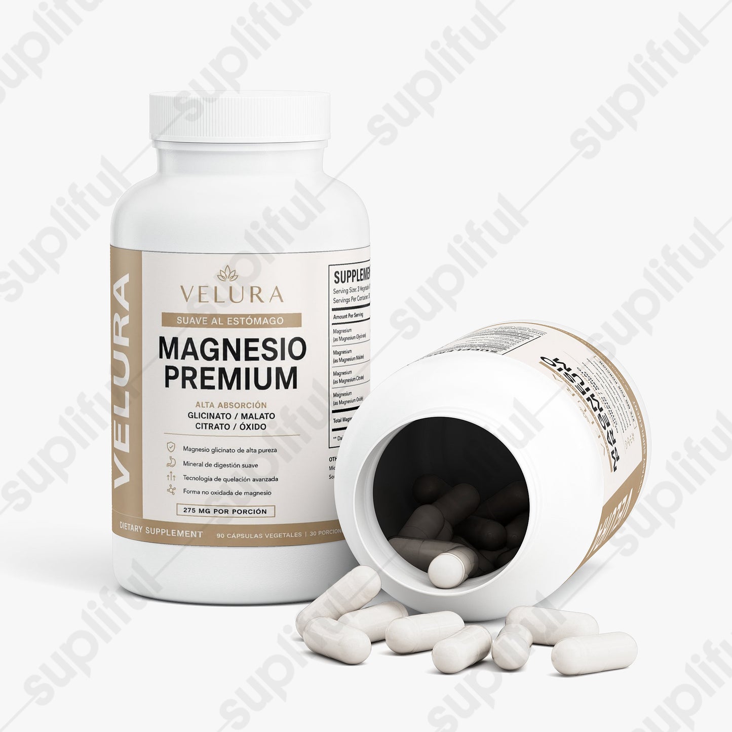 Magnesio Relajación muscular y digestiva.